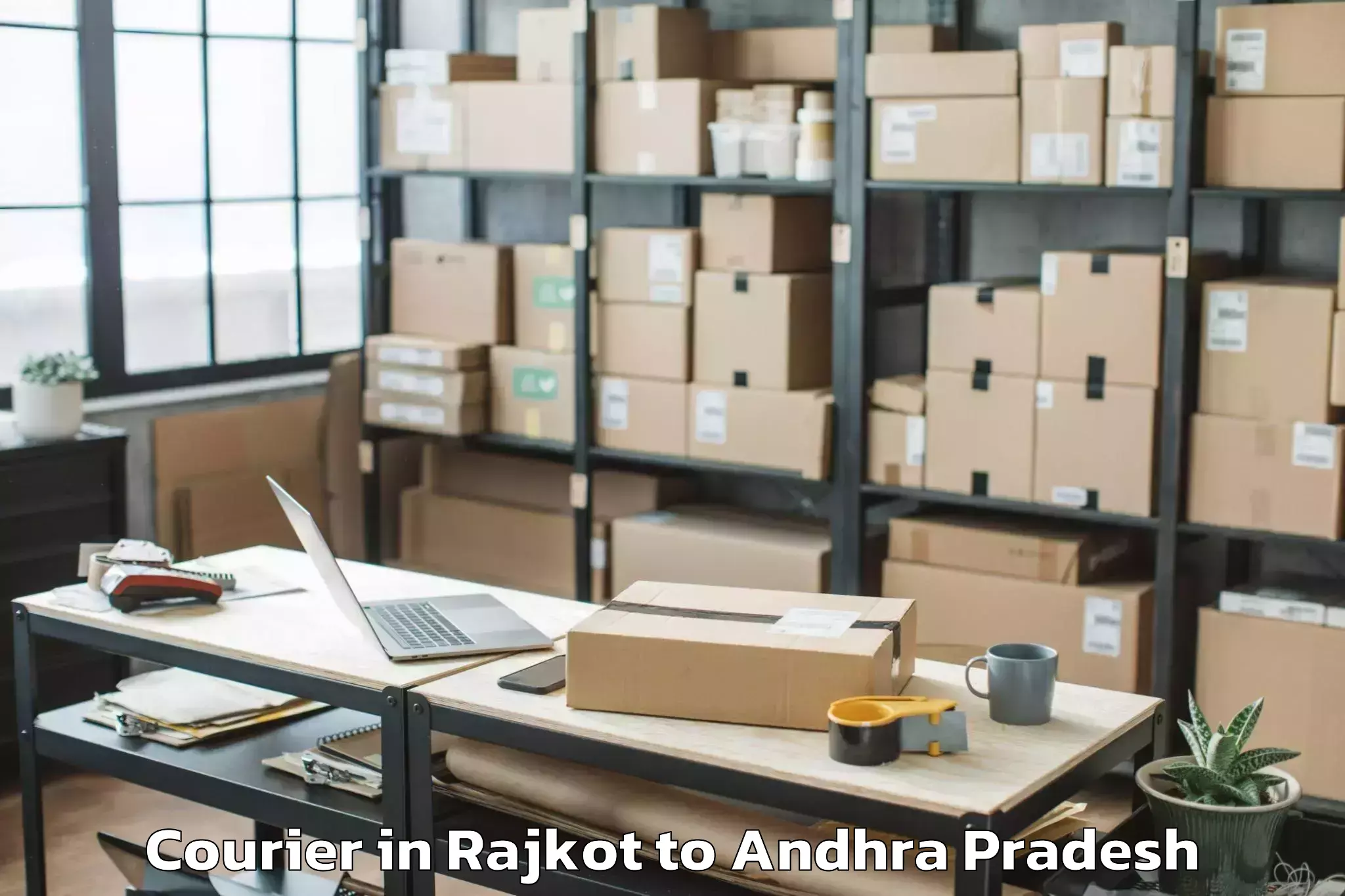 Trusted Rajkot to Mogullapalle Courier